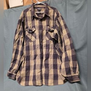 Gander Mountain Men's Blue and Tan Checkered Shirt